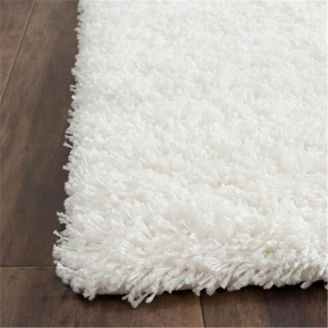 Safavieh SG151-1010-9 8 ft. 6 in. x 12 ft. Large Rectangle White California Shag Rug