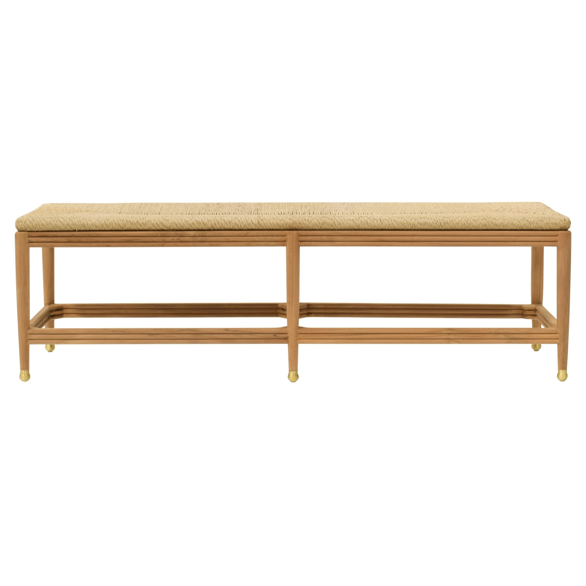Selamat Kelmscott Coastal Beach | Brown Woven Teak Wood Dining Collection | Teak/Synthetic/Wood