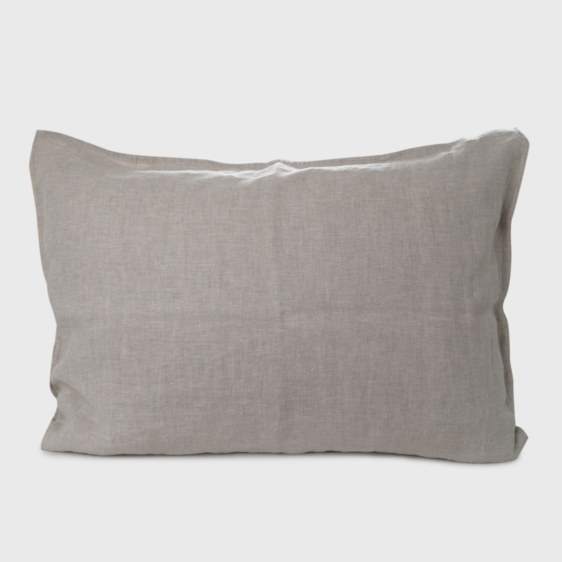 Set de 2 Fundas de Almohada Lino Natural - 50 cm x 90 cm
