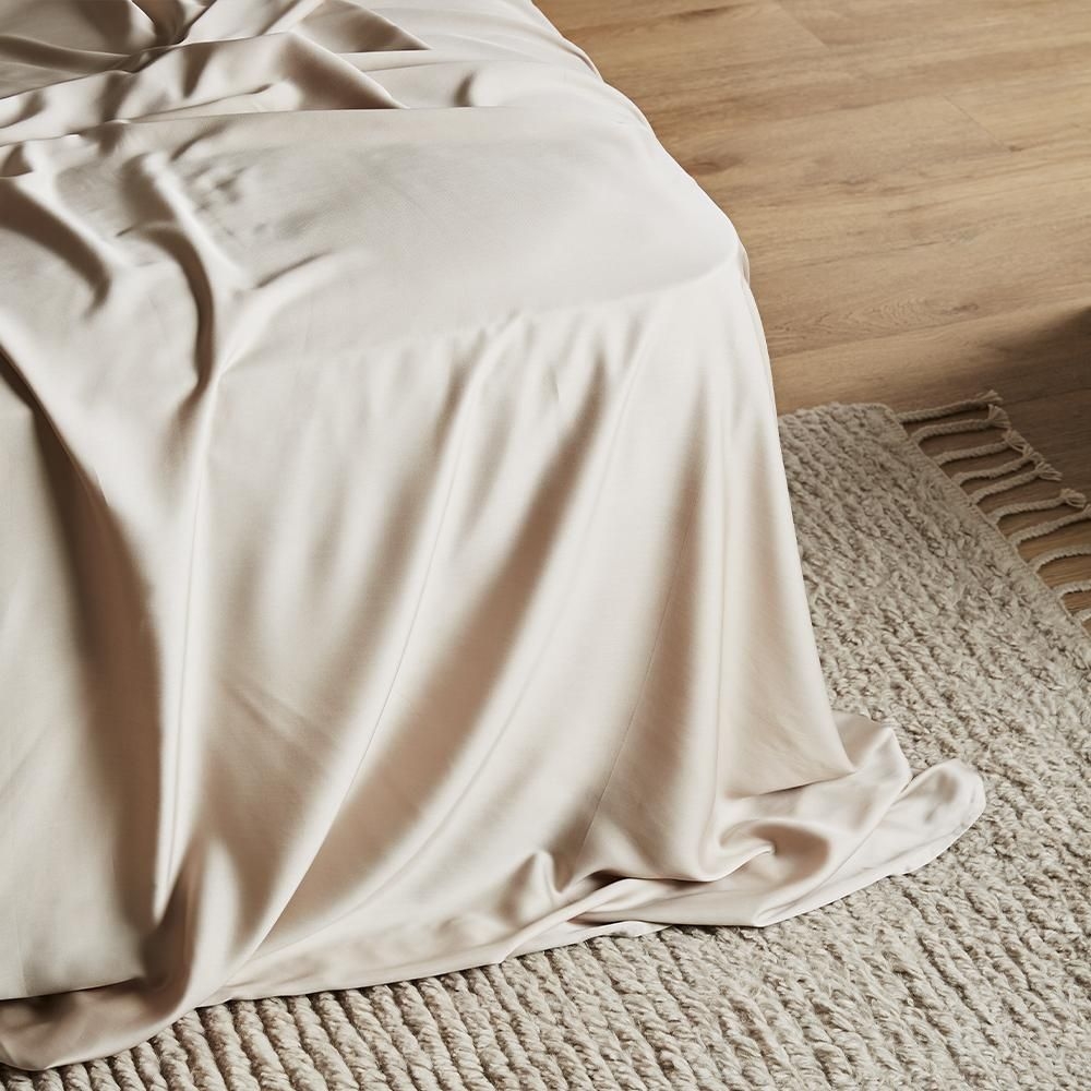 Signature Sateen Flat Sheet - Sand / Twin