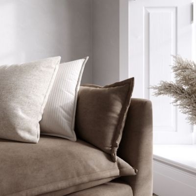 Southwold Velvet Sofa, Truffle, 3 Seater