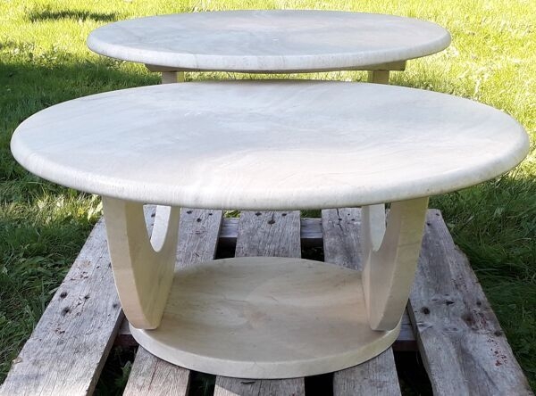 Table basse italienne en travertin