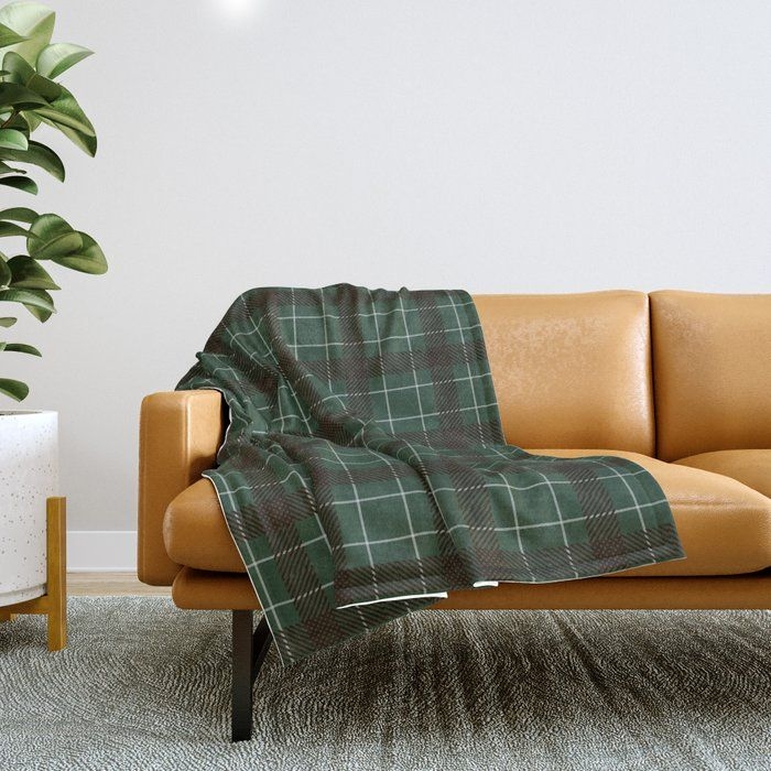 Throw Blanket | Holiday Plaids | Evergreen by Thirtyone Illustrations - 51" x 60" Blanket - Society6