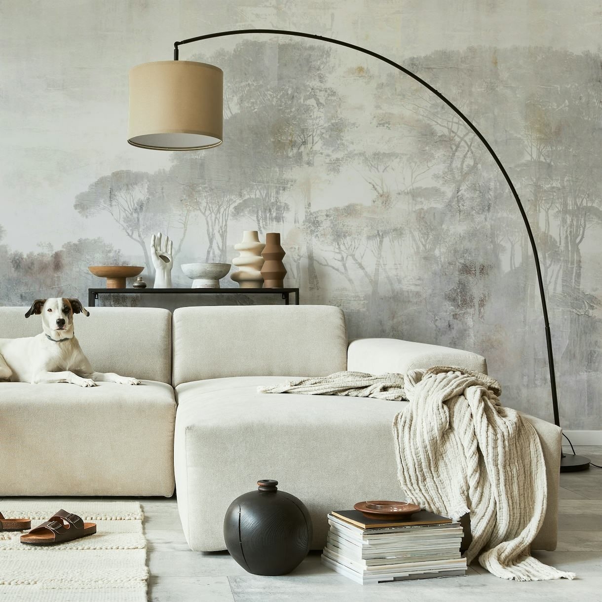 Toscana Dream White Cream wallpaper - Happywall