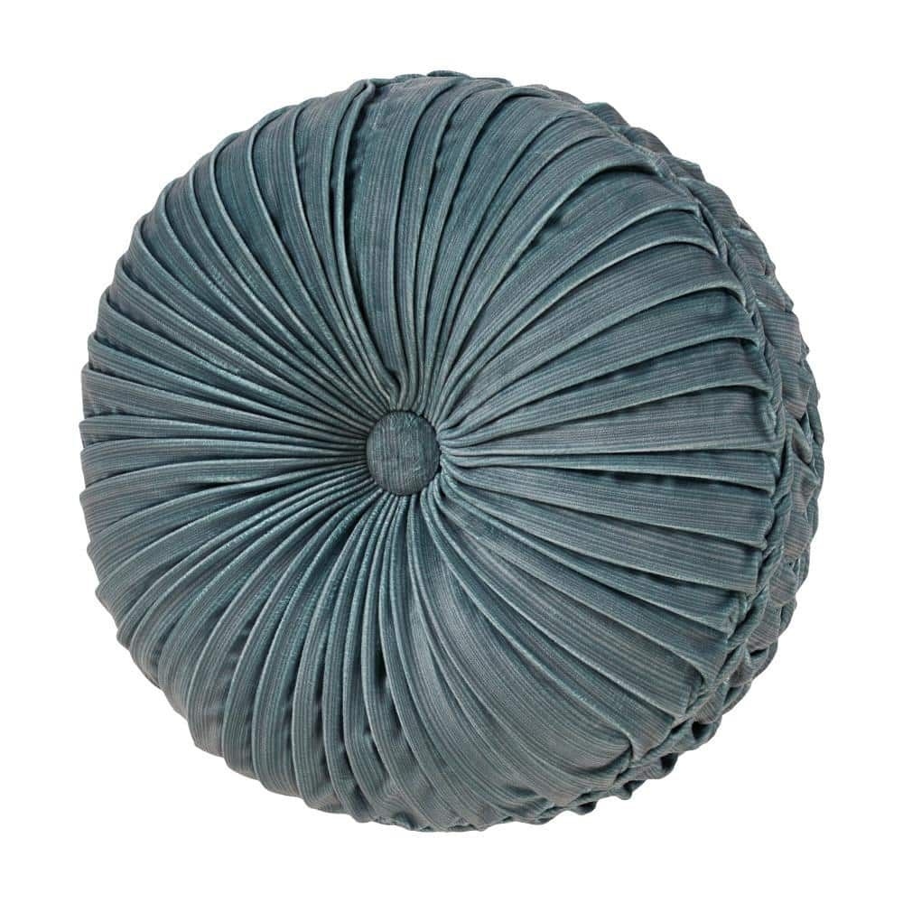 Viccorino Polyester Tufted Round Decorative Throw Pillow 15 X 15 in.