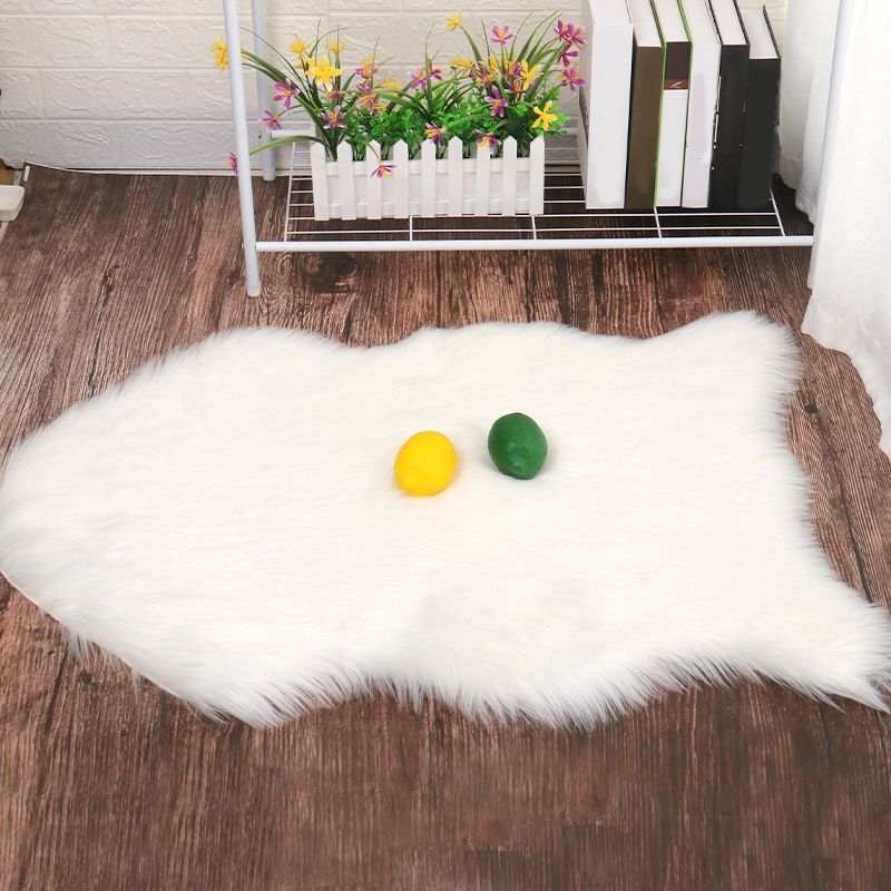 White Area Carpet Polyester Pure Color Indoor Rug Non-Slip Backing Rug for Home Decor - 2' x 4'11 / Purple