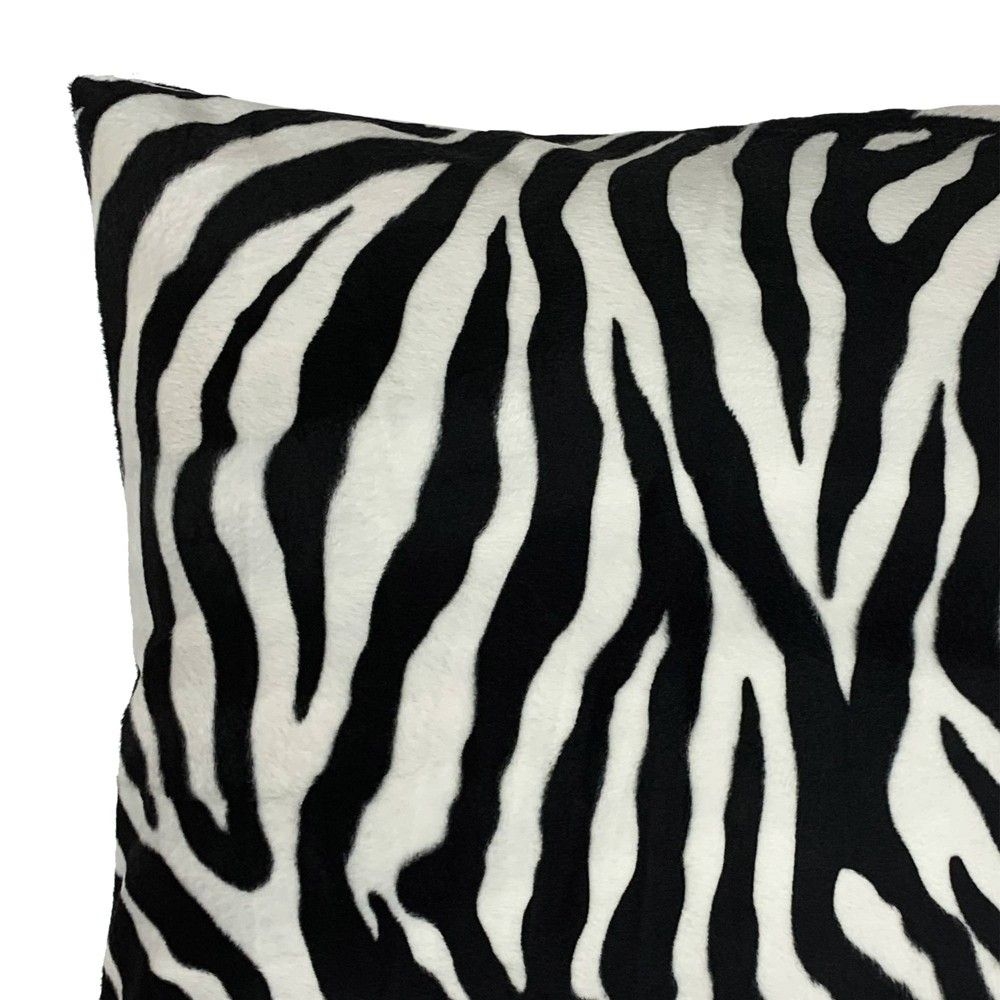 18"x18" Zebra Square Throw Pillow - The Pillow Collection
