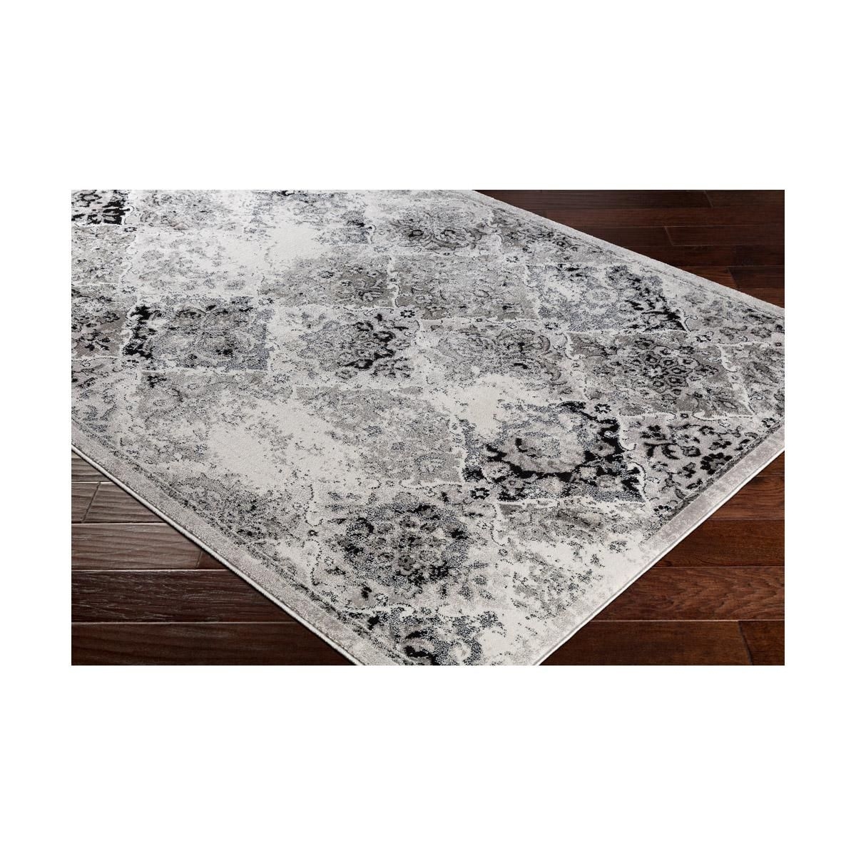 41ELIZABETH Ethel 35 X 26 inch Light Gray/Medium Gray/Charcoal/Black Rugs  Rectangle 55277-LG