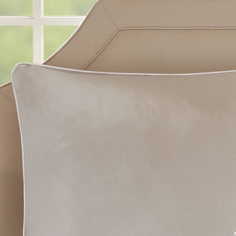 8pc King Casey Embroidered Comforter Set Neutral - 510 Design