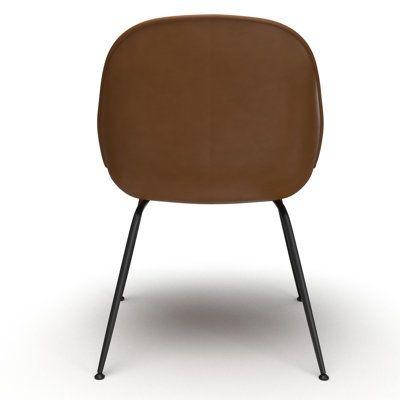 AllModern Fenway Upholstered Side Chair in Orange/Black/Brown | Size 33.5 H x 21.5 W x 21.0 D in