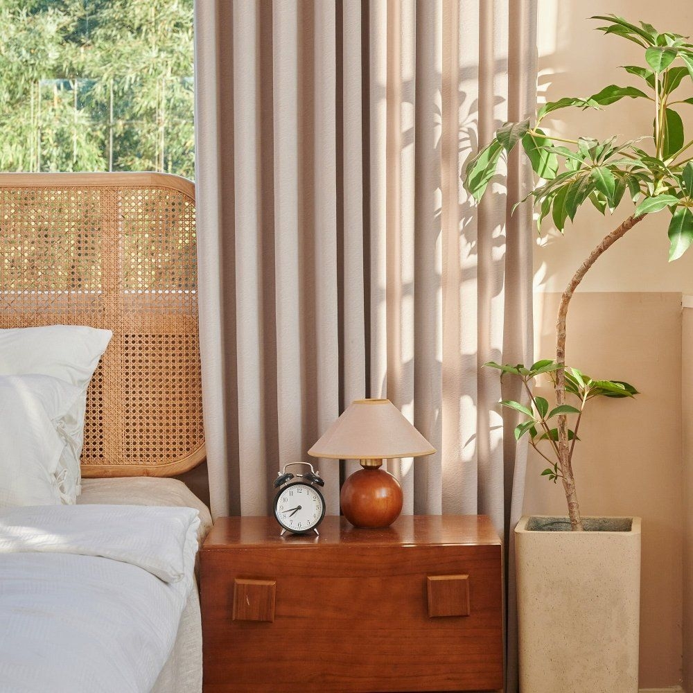 Bianca Custom Cashmere Blackout Curtains - Cream White-Cashmere