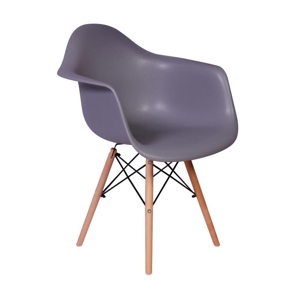 Cadeira Charles Eames Wood Daw Com Braos - Design - Cinza
