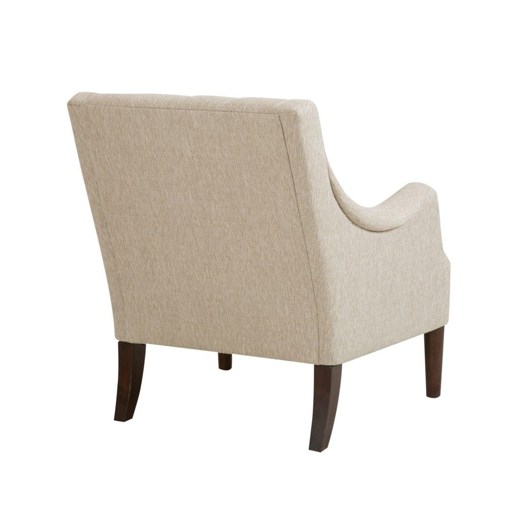 Cassie Button Tufted Accent Chair Cream - Madison Park