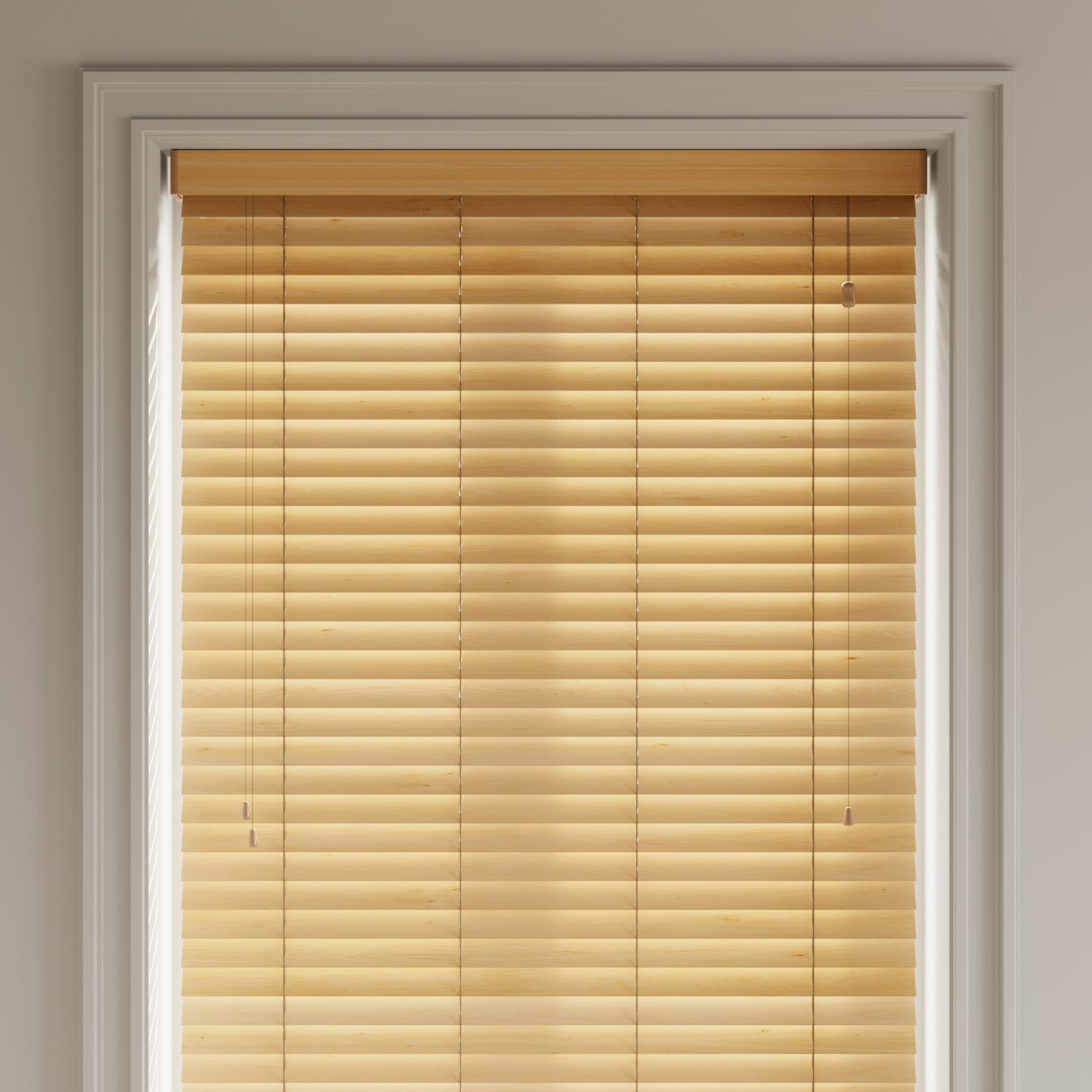 Dunelm Oak Effect Beige Made To Measure Slats Venetian Blind, PVC