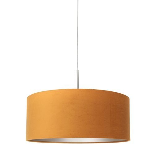 Hanglamp Met Rond Okergele Kap Steinhauer Sparkled Light Goud