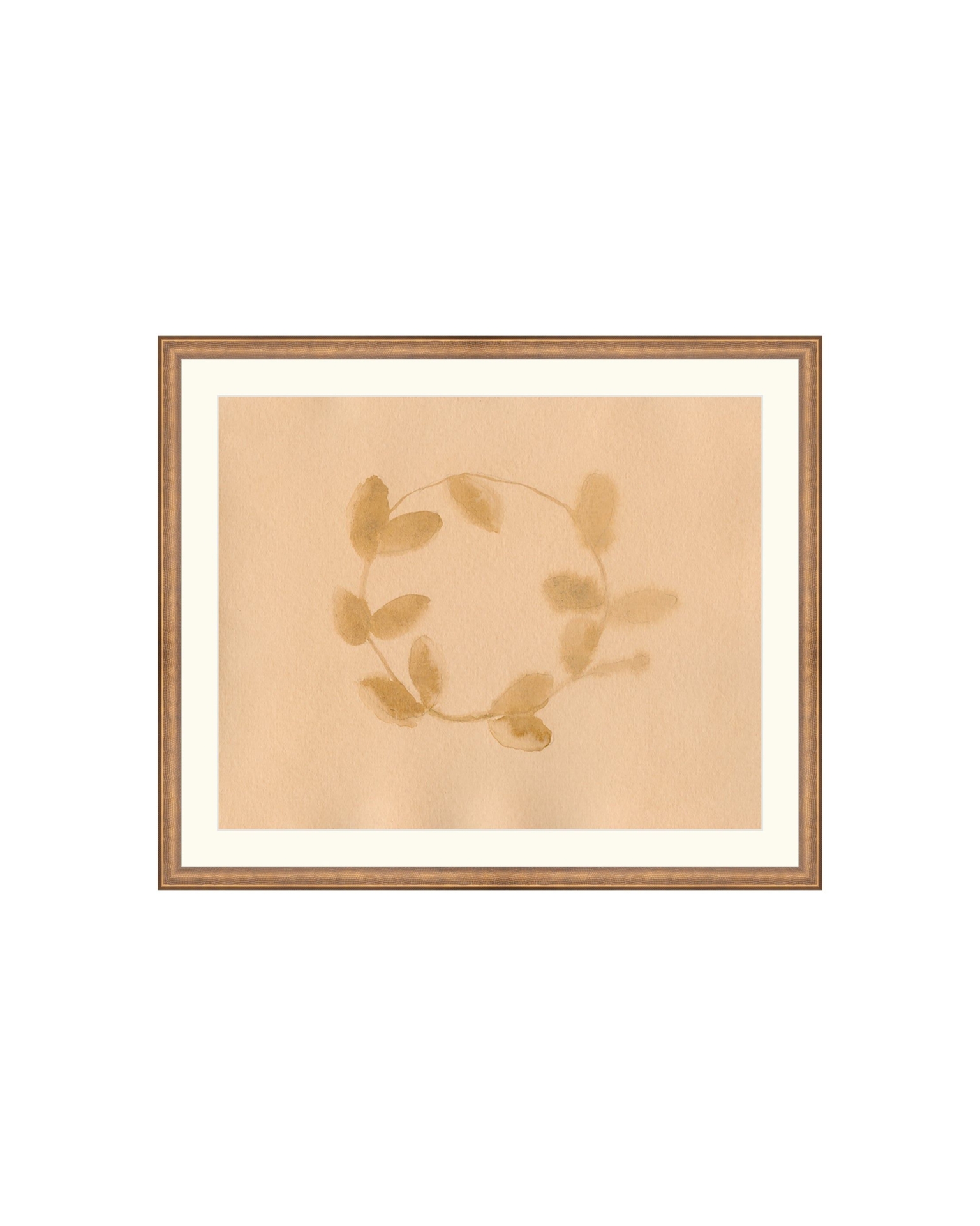 Holiday Watercolor Wreath - Unframed / Rag Paper / 24'' X 30''