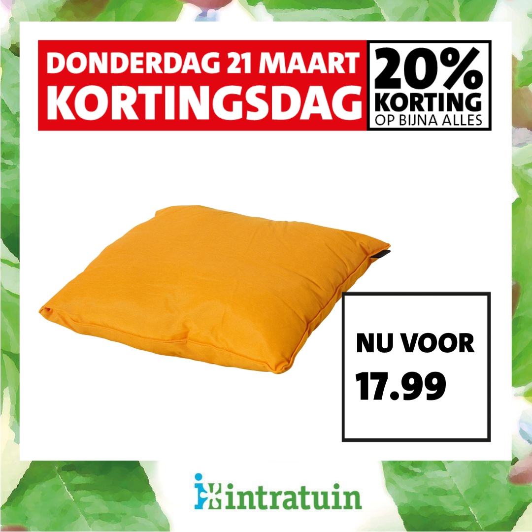 Madison sierkussen Panama goud 60 x 60 x 12 cm