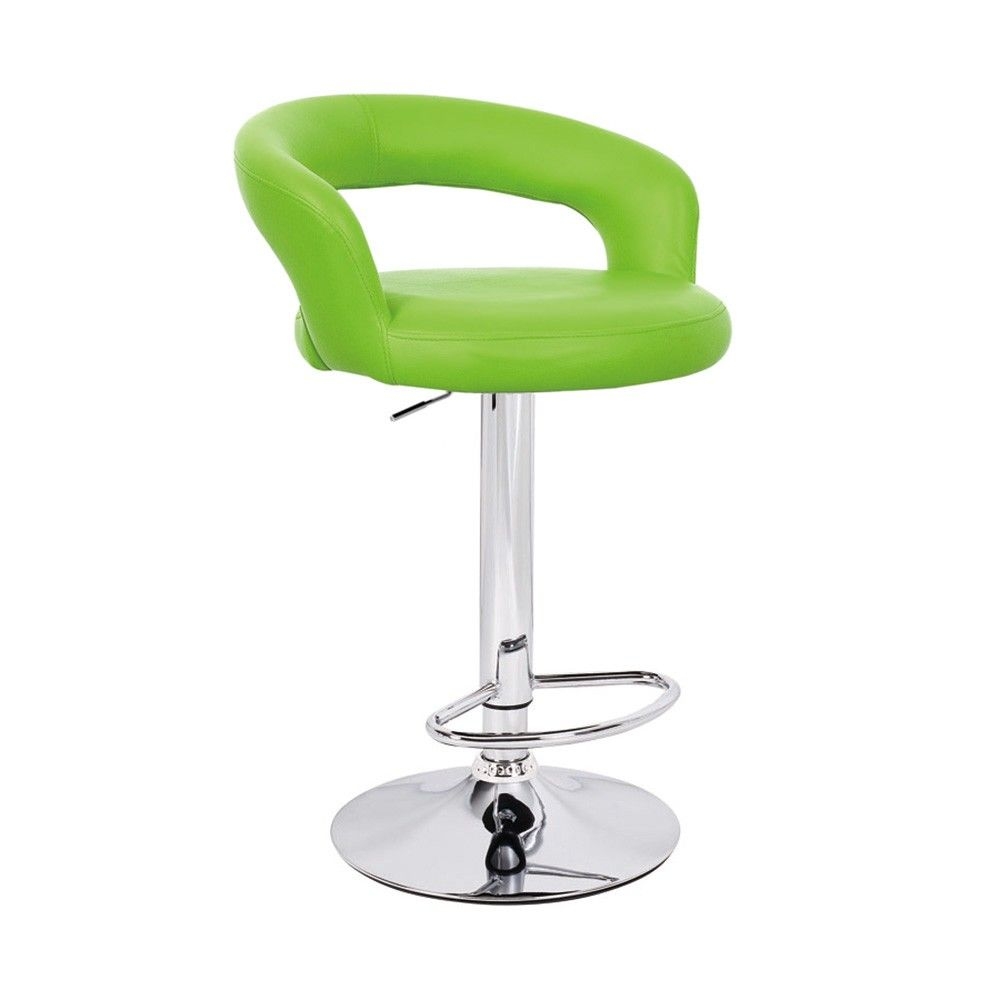Modern Home Halo Contemporary Adjustable Height Counter/Bar Stool (Lime Green)