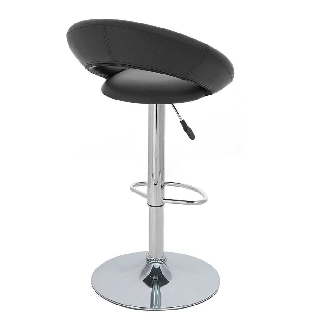Modern Home Rho Contemporary Adjustable Height Counter/Bar Stool (Black Licorice)
