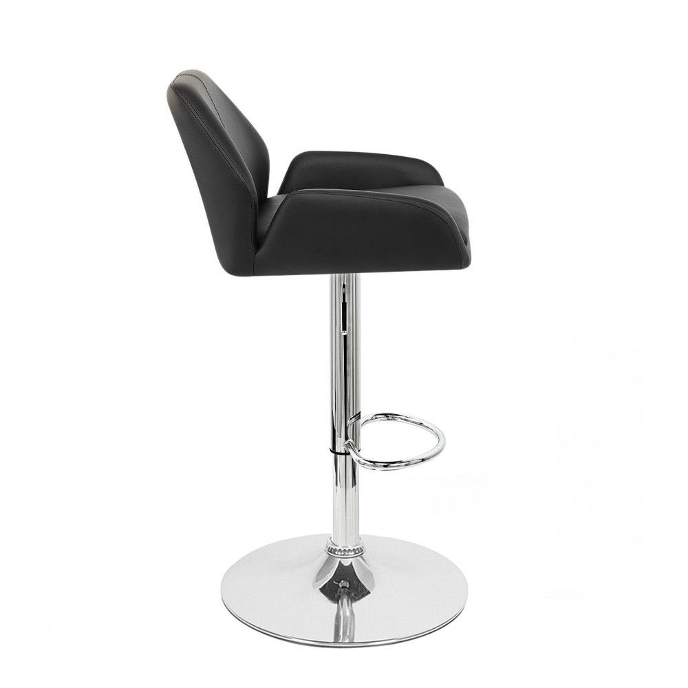 Modern Home Tesla Contemporary Adjustable Height Counter/Bar Stool (Black Licorice)