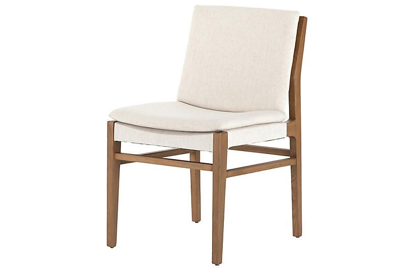 Natalia Dining Chair - Brown/Flax Performance