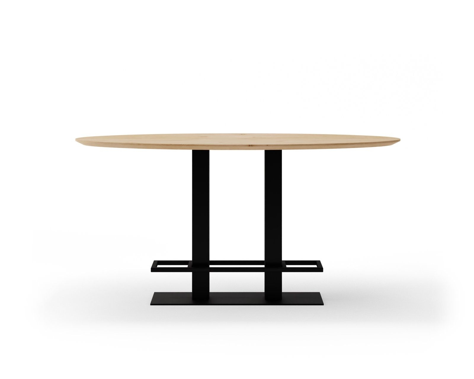 Ovale eikenhouten bartafel Ariane