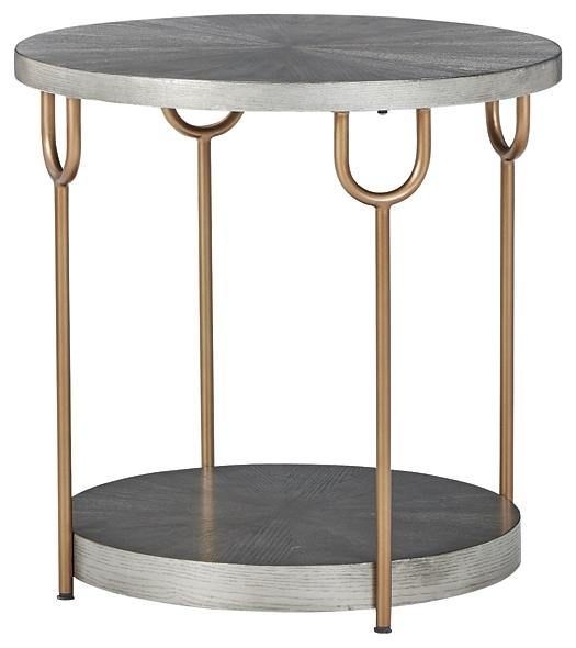 Ranoka End Table T178-6 Platinum Contemporary Motion Occasionals