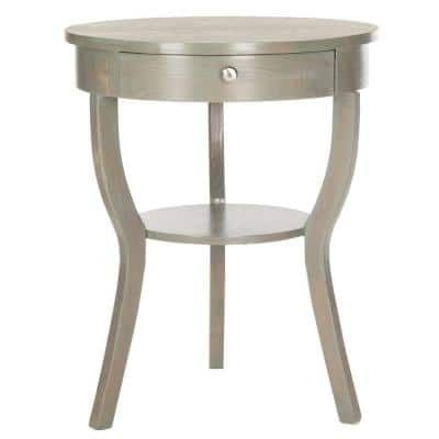 SAFAVIEH Kendra Ash Grey Storage End Table, French Gray