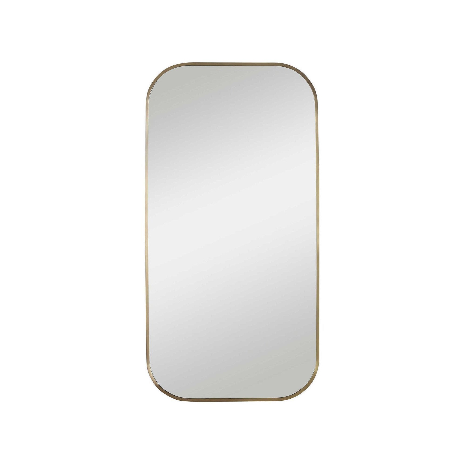 Uttermost Rounded Corner Rectangle Wall Mirror, Yellow