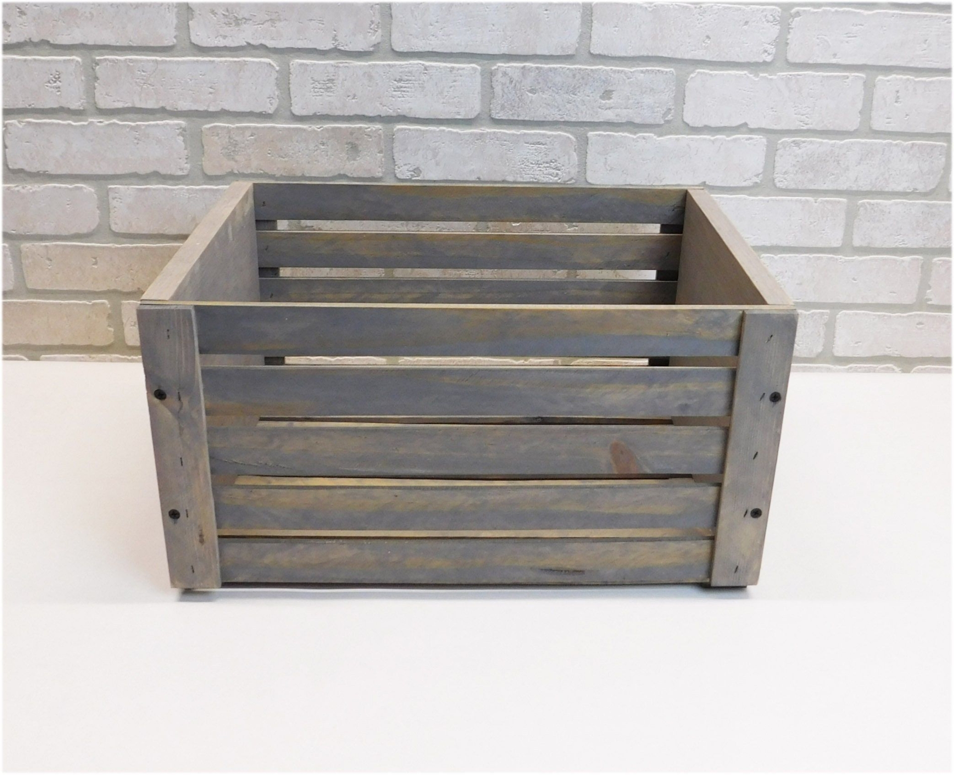 "Wooden Storage Crate 18\"x12\"x9.5\" Solid Rustic Pine"
