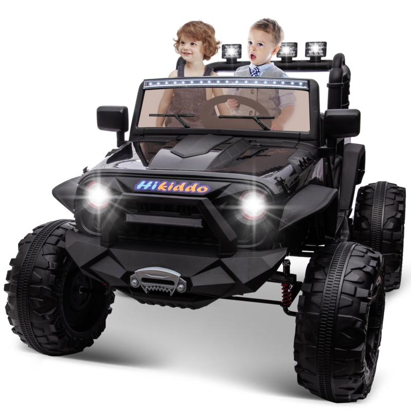 24V Ride on Toys, 2-Seater Ride-on Truck for Big Kids with Remote