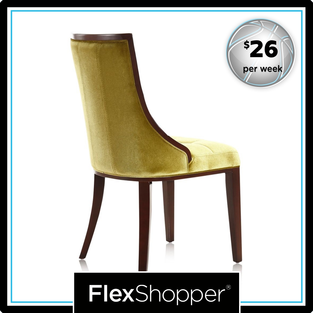 5th Ave Dining Chairs (Set of 2) - Antique Gold - Side Chairs - Upholstered
