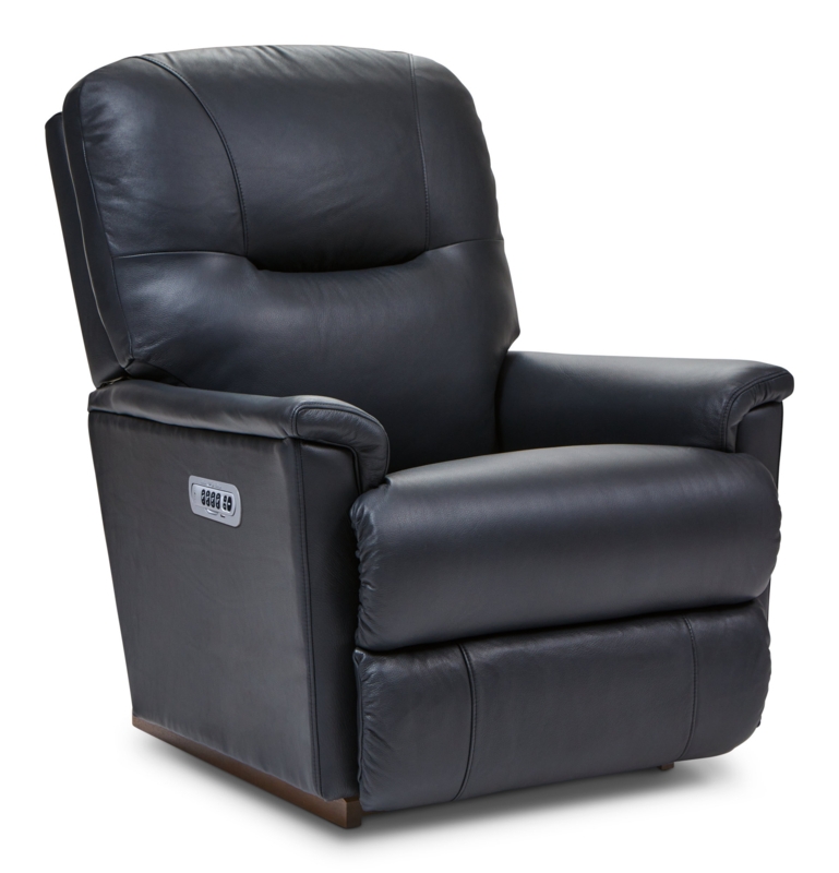 Aries Power Leather Match Rocking Recliner with Power Headrest and Lumbar
