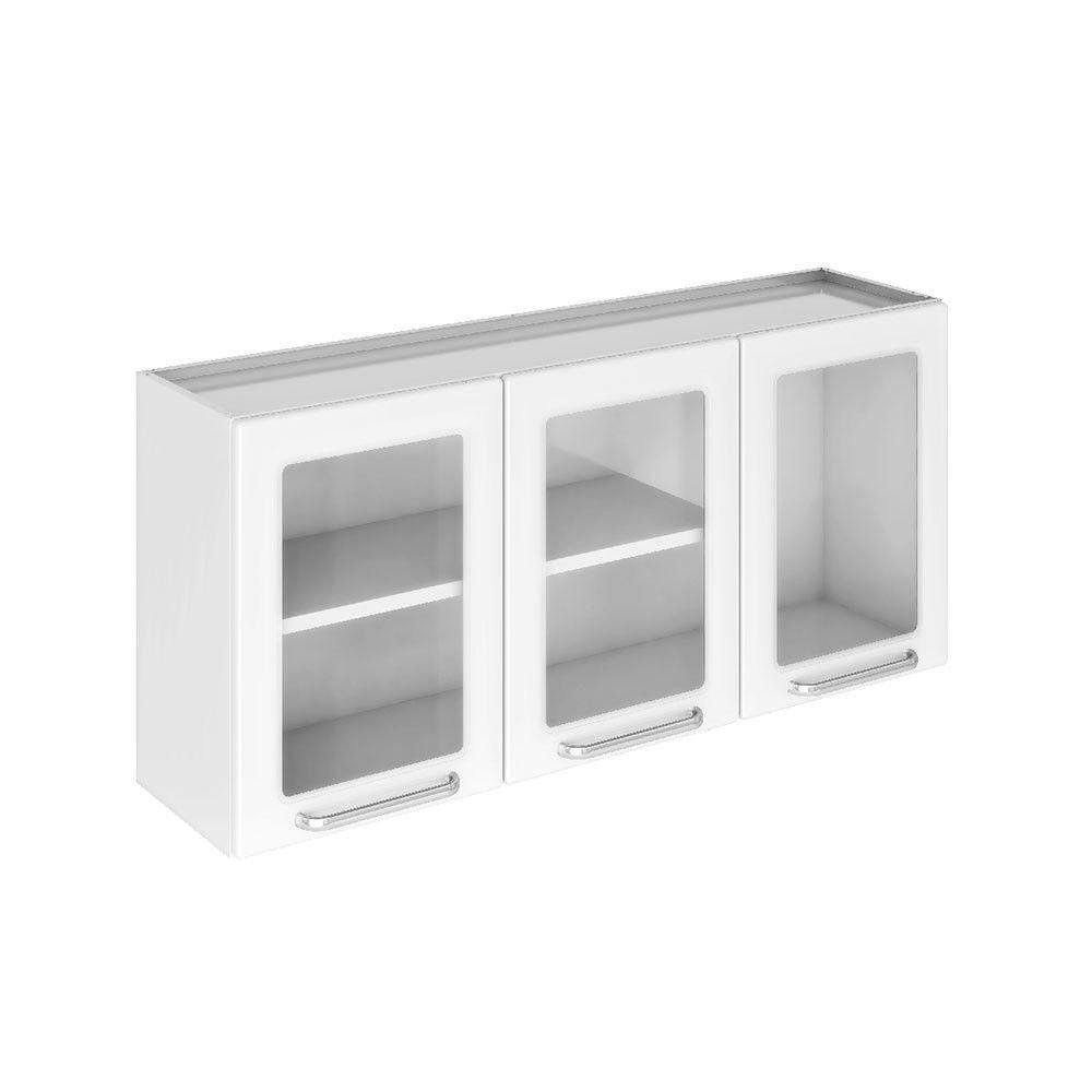 Armrio Areo Tarsila 3 Portas Vidro Ipv3120 Itatiaia Branco