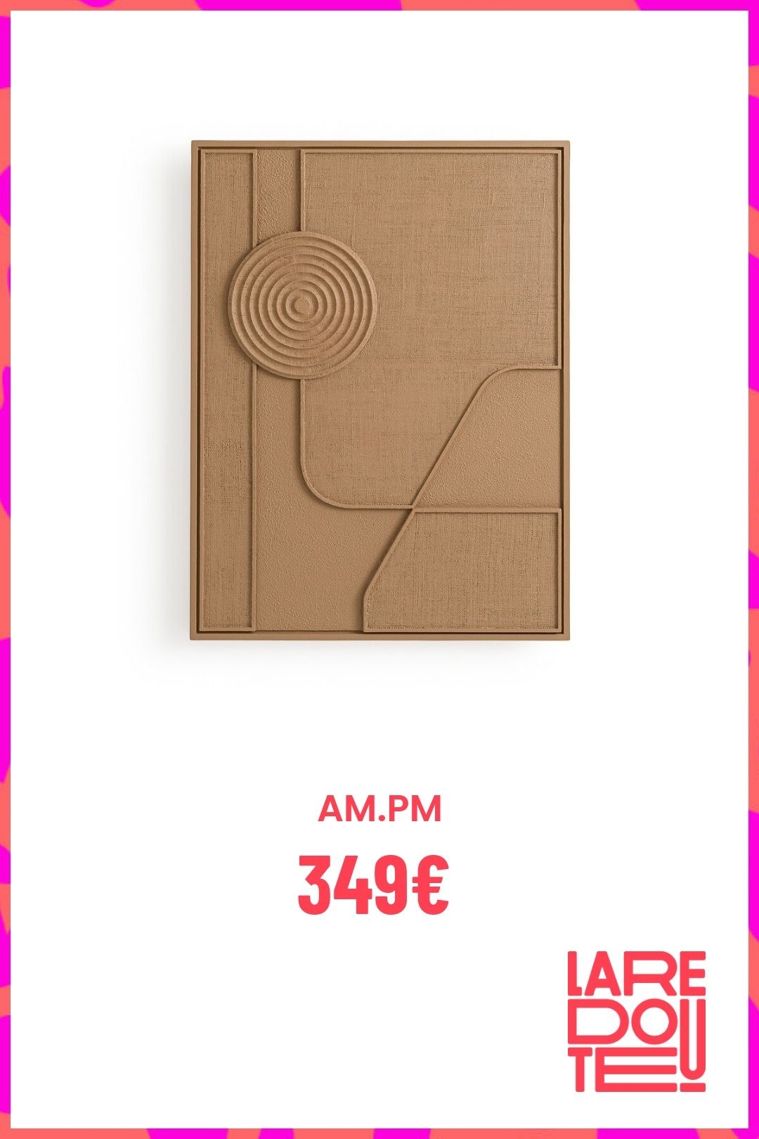 Art Mural En Jute Tress, Ondina