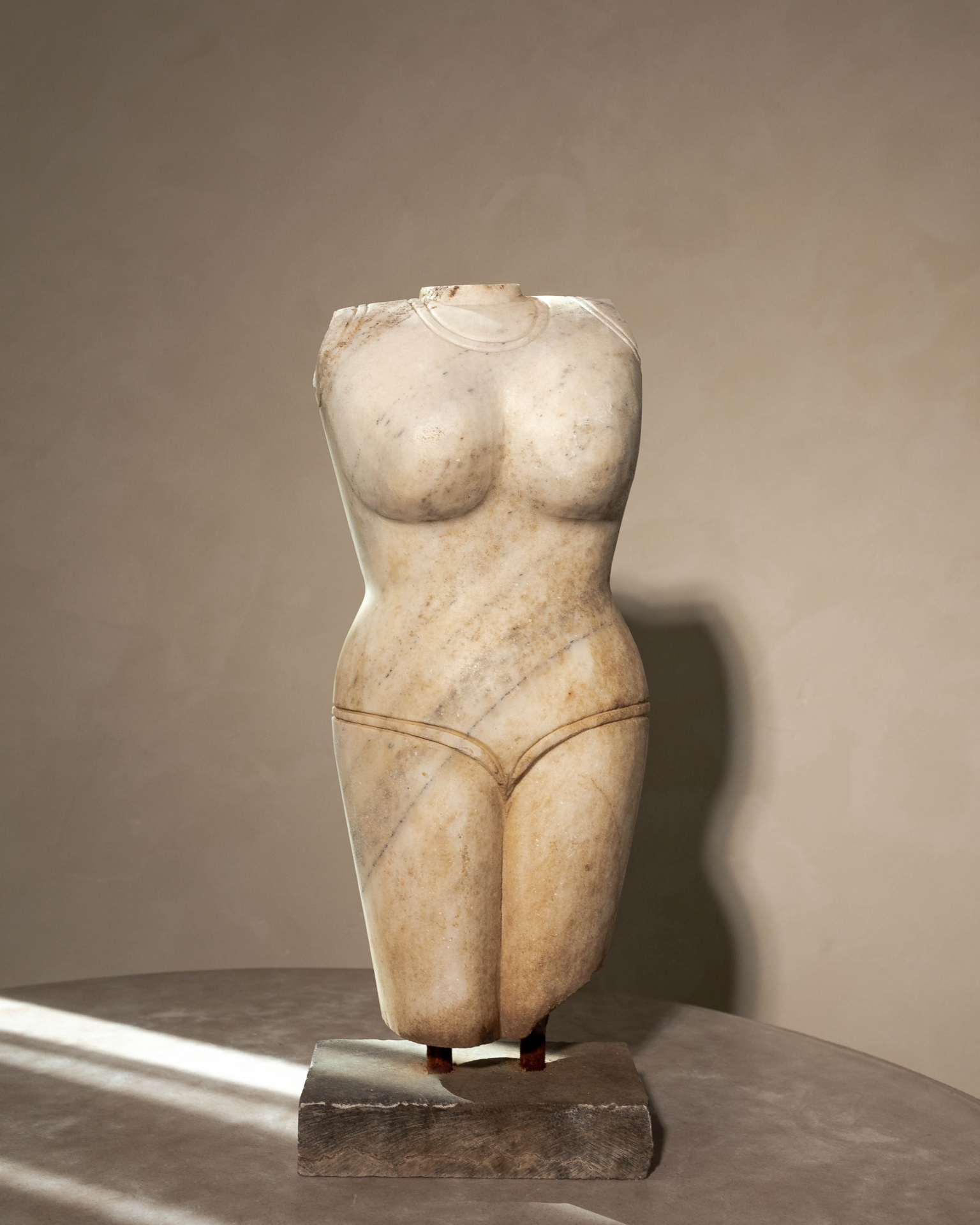 Athena White Marble Bust