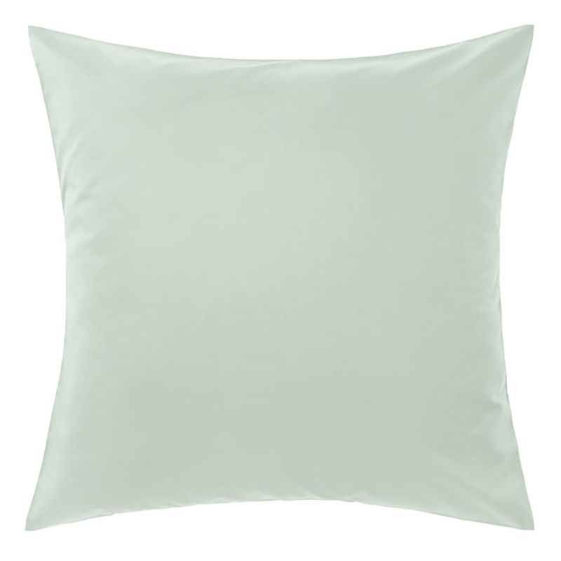 Augusta Cotton European Pillow Case Size 500TC in Green by Linen House