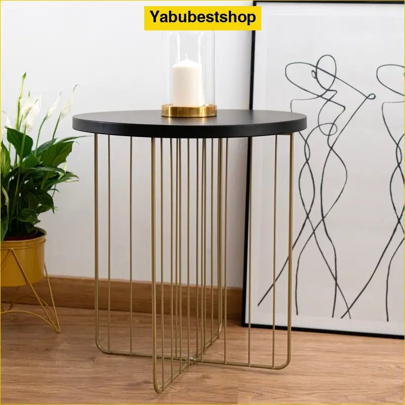 Beistelltisch Vinthera Moa Gold Metall 44 x 47,8 cm