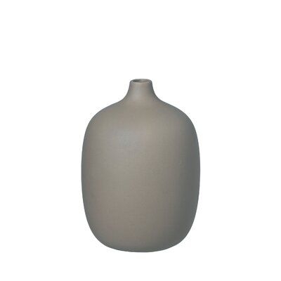 Blomus Ceola 7.3" Indoor/Outdoor Ceramic Table Vase in Brown | Size 7.3 H x 5.3 W x 5.3 D in | AllModern