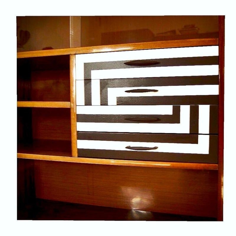 Bookcase with 4 Drawers, Poland, 1970s