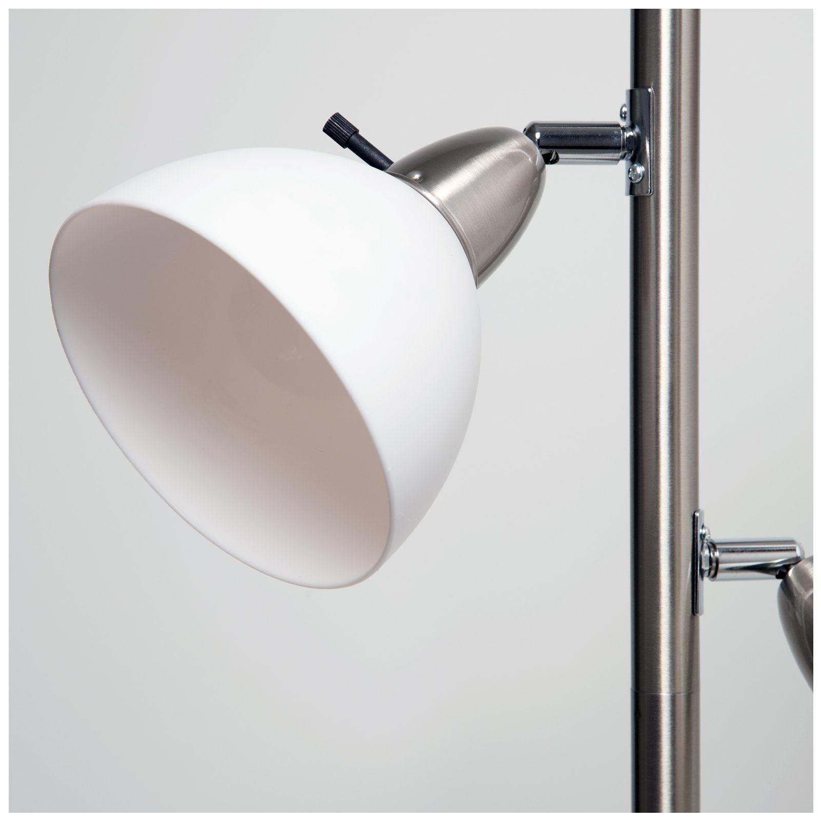 Boston Harbor TL-TREE-648 Three Lights Tree Lamp, 65", Satin Nickel