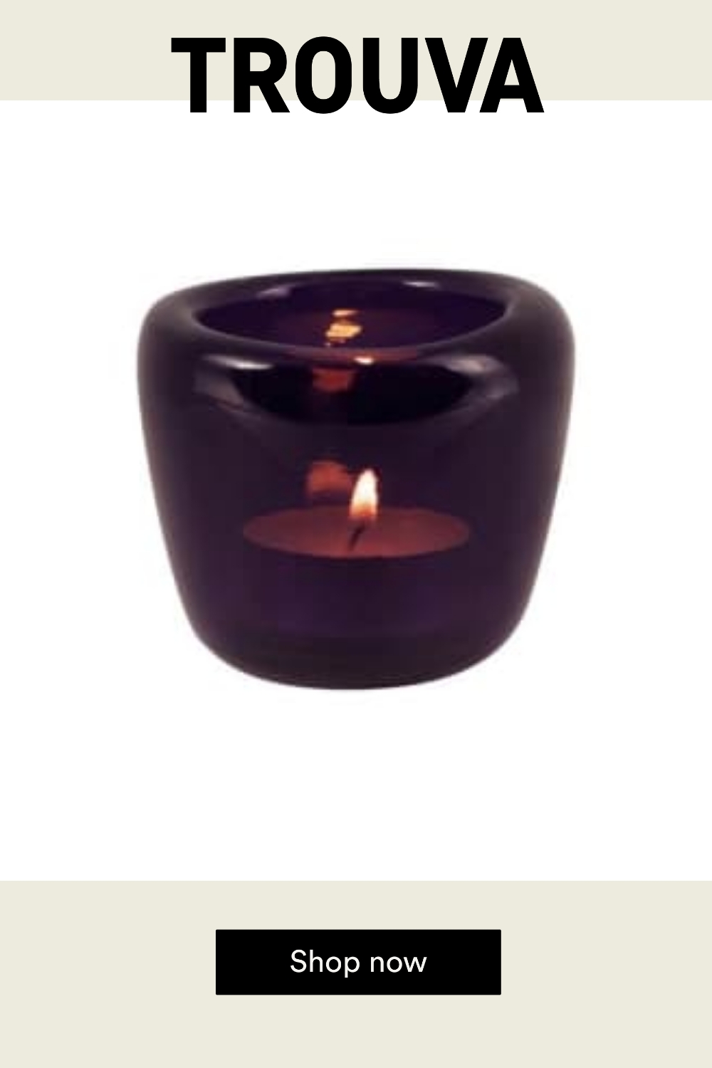 British Colour Standard Tealight Holder Set Of 2 Violet