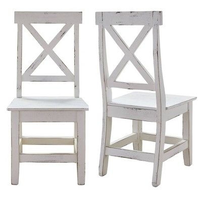 Brixton Wooden Side Chair Set White - Picket House Furnishings