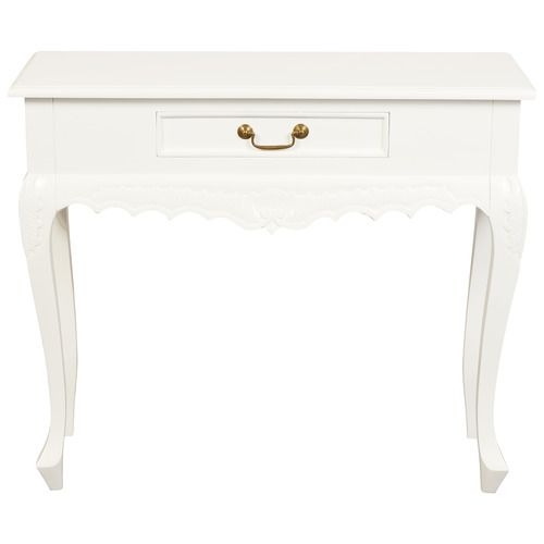 Carved 1 Drawer Sofa Table  - Temple & Webster