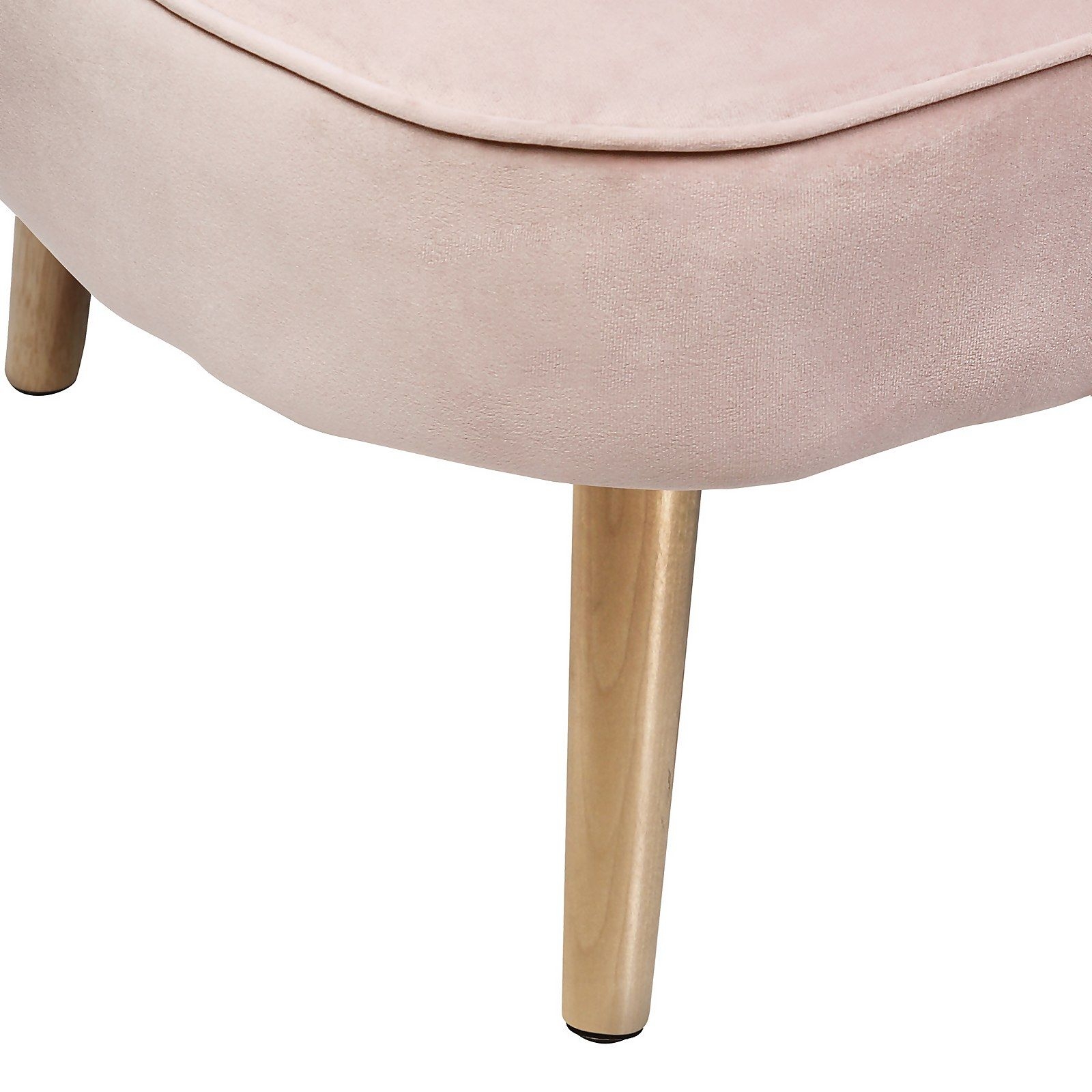 Chaise Longue - Dark Blush Pink