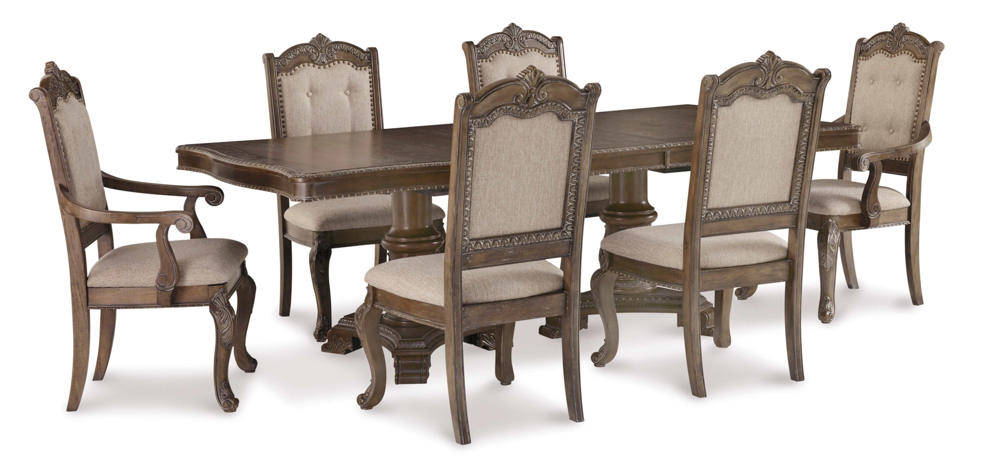 Charmond Brown Dining Room Set / 7pc