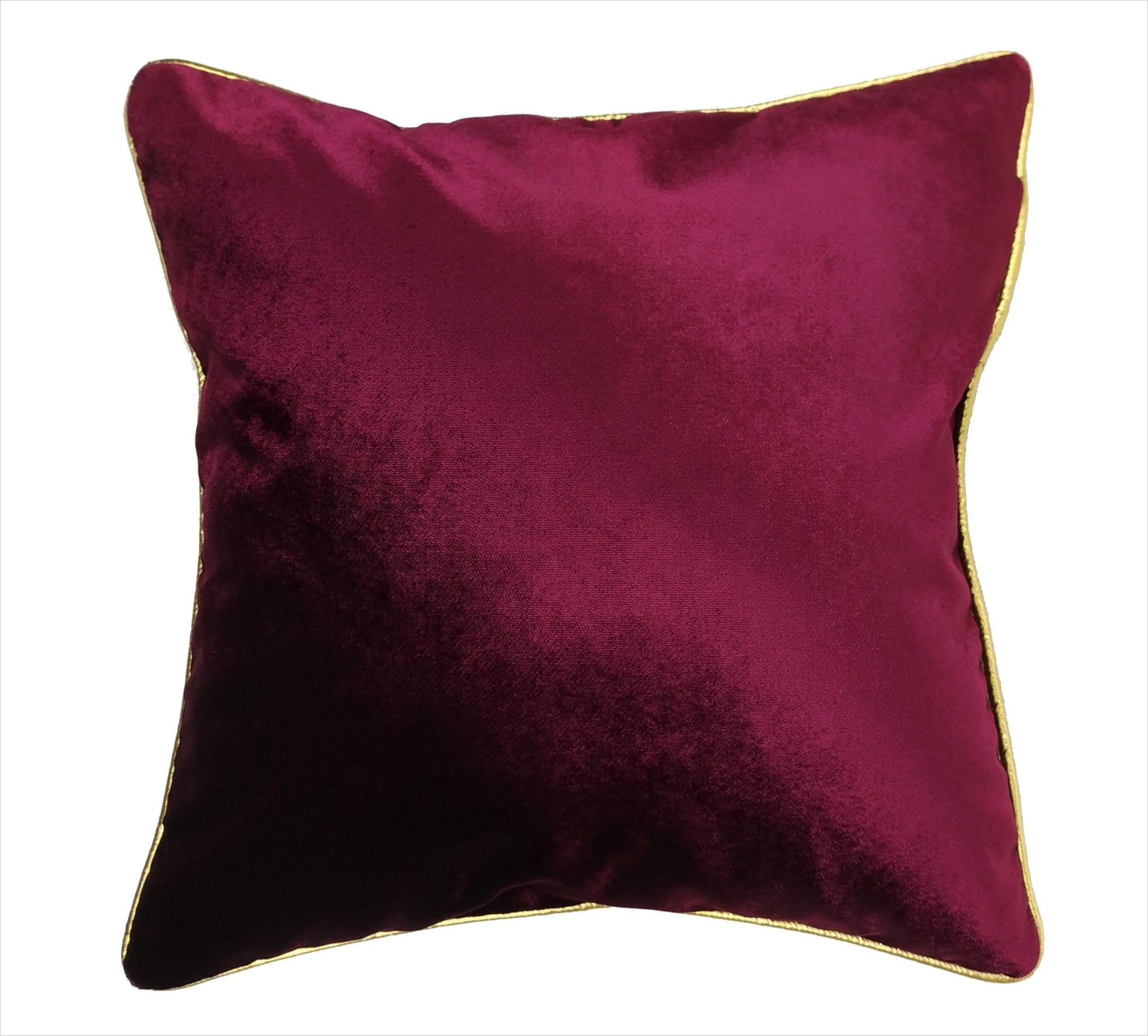 Christmas Red Pillow Cover, Burgundy Velvet Pillow Cover, Wine Color Decorative Lumbar Pillow, 20x20 Burgundy Pillow cover, 18x18 pillow