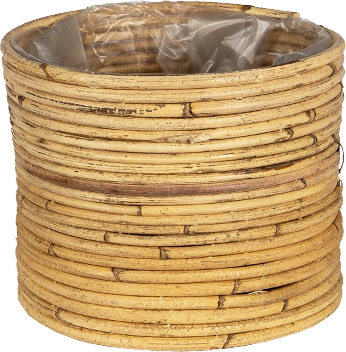 Clayre & Eef Planthouder 6RO0541  21*17 cm - Bruin Rotan
