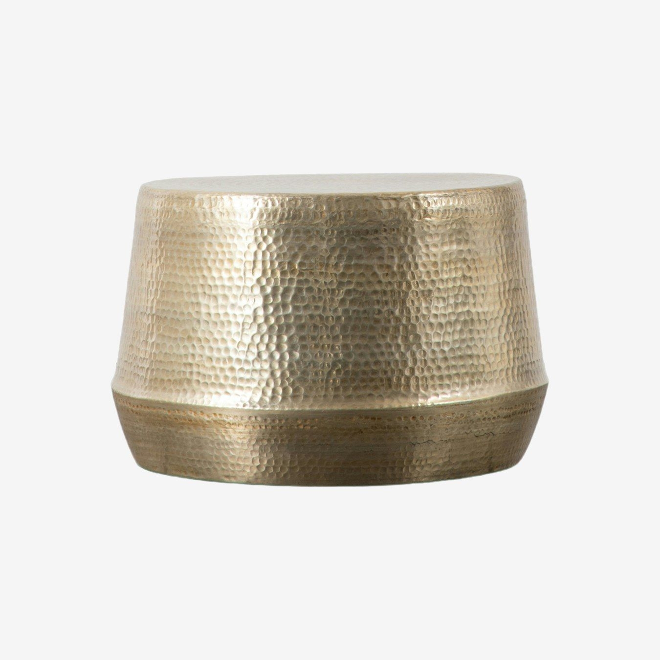 Coffee Table Hammered Textured - Gold