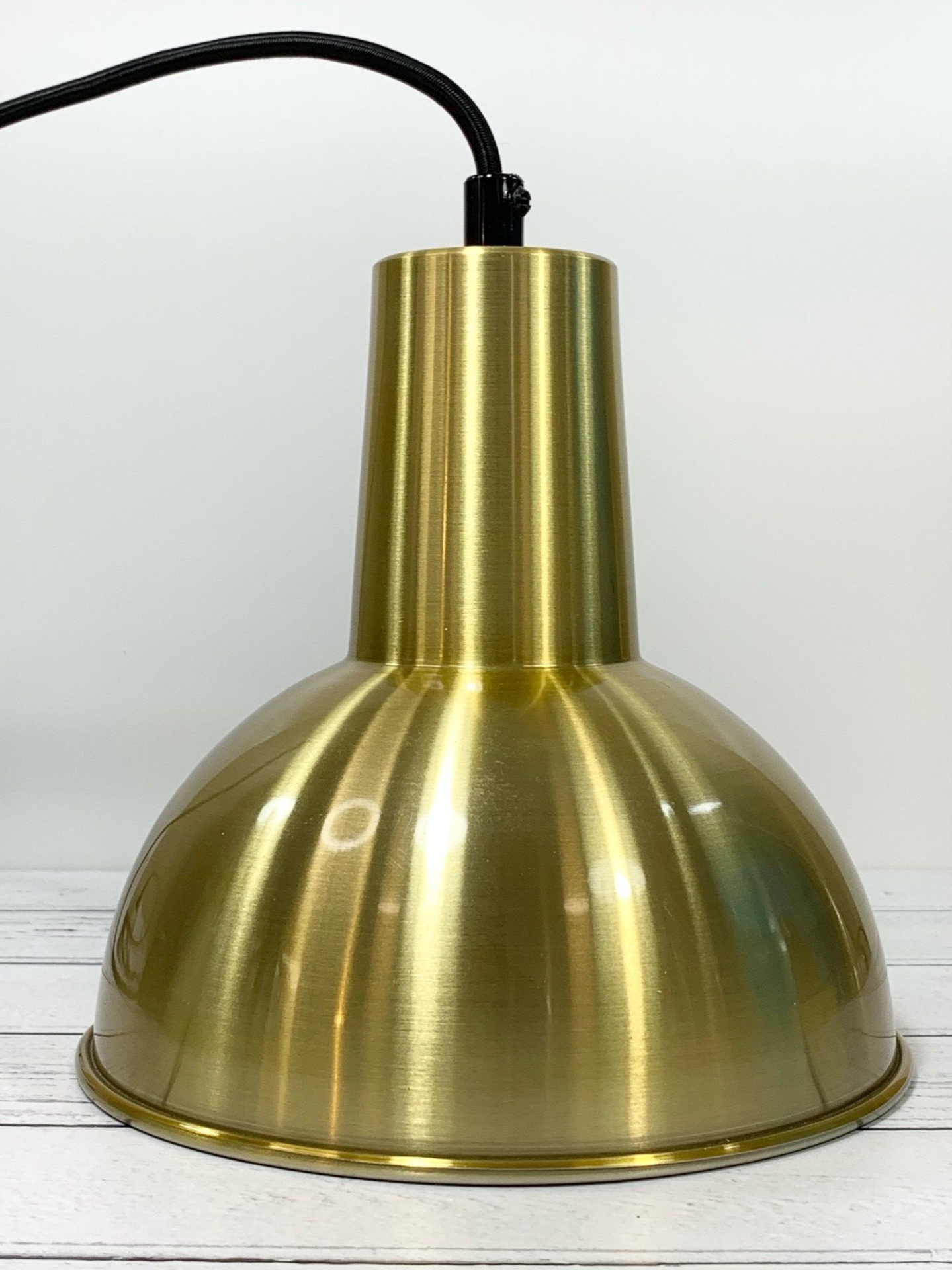 Danish Brass Gold Loft Style Pendant Lamp 1960s 1970s Retro Ceiling Light